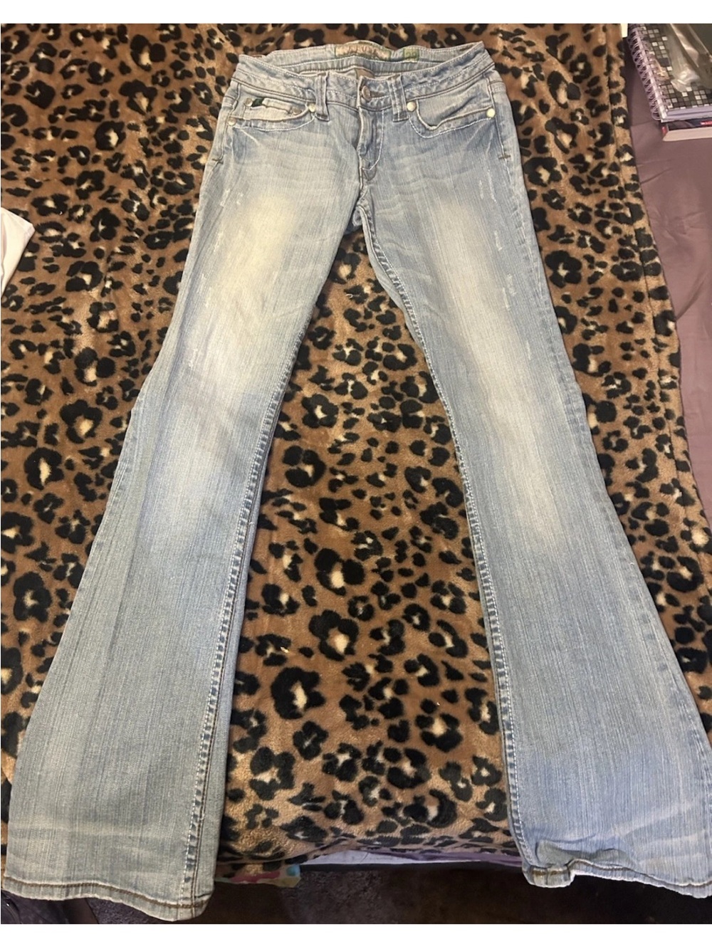 Free People Light Blue Flare Jeans